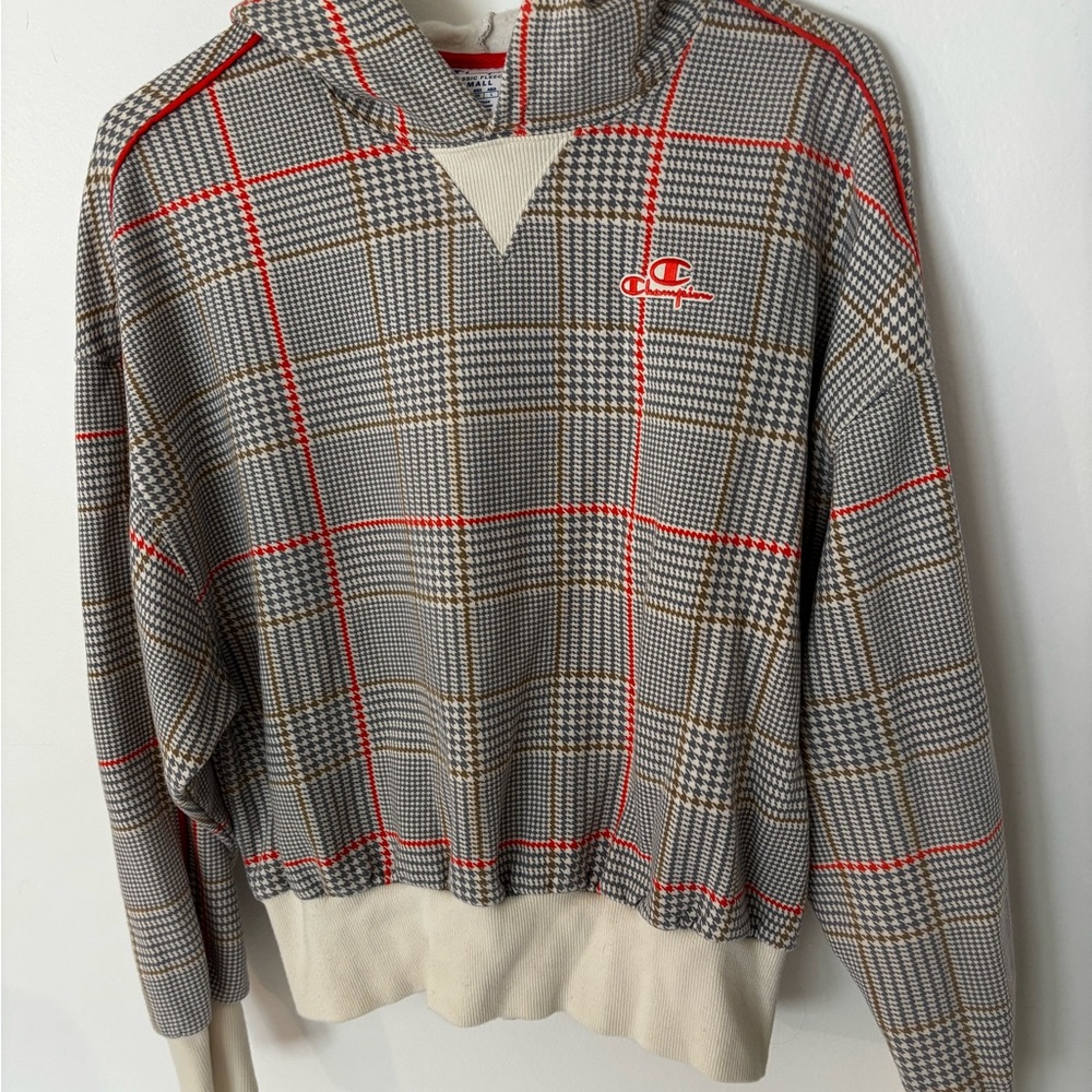 Champion Classic Fleece with Red and Gray Accents